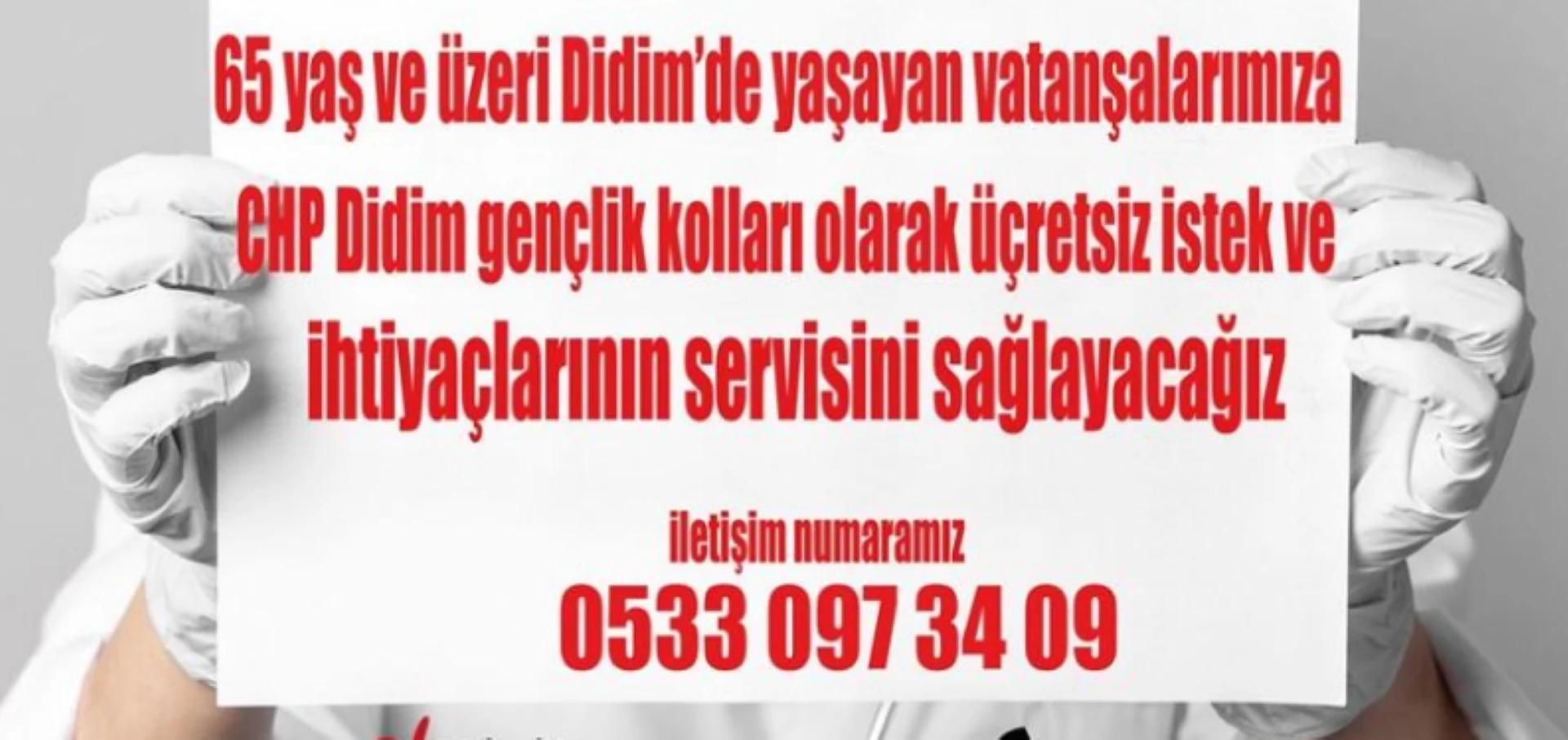 Didim’de CHP’li Gençler Yardıma Gönüllü Oldular