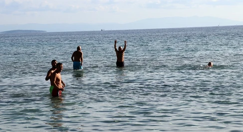 Aydın'ın Didim İlçesinde Şubat Ayında Deniz Keyfi