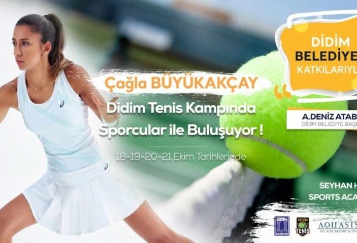 Çağla Büyükakçay Didimli Teniscilerle Buluşuyor