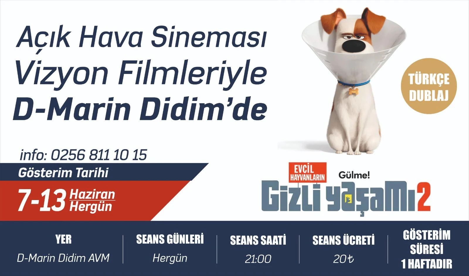 D-Marin Açık Hava Sineması Açıldı