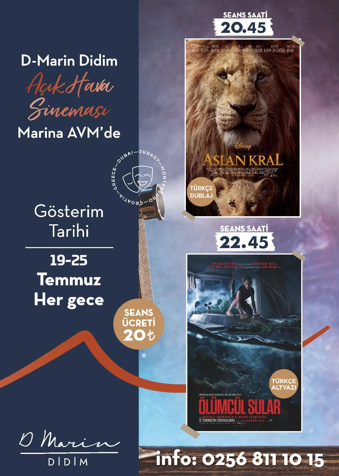 Didim D-marin Açık Hava Sinemasında Bu Hafta