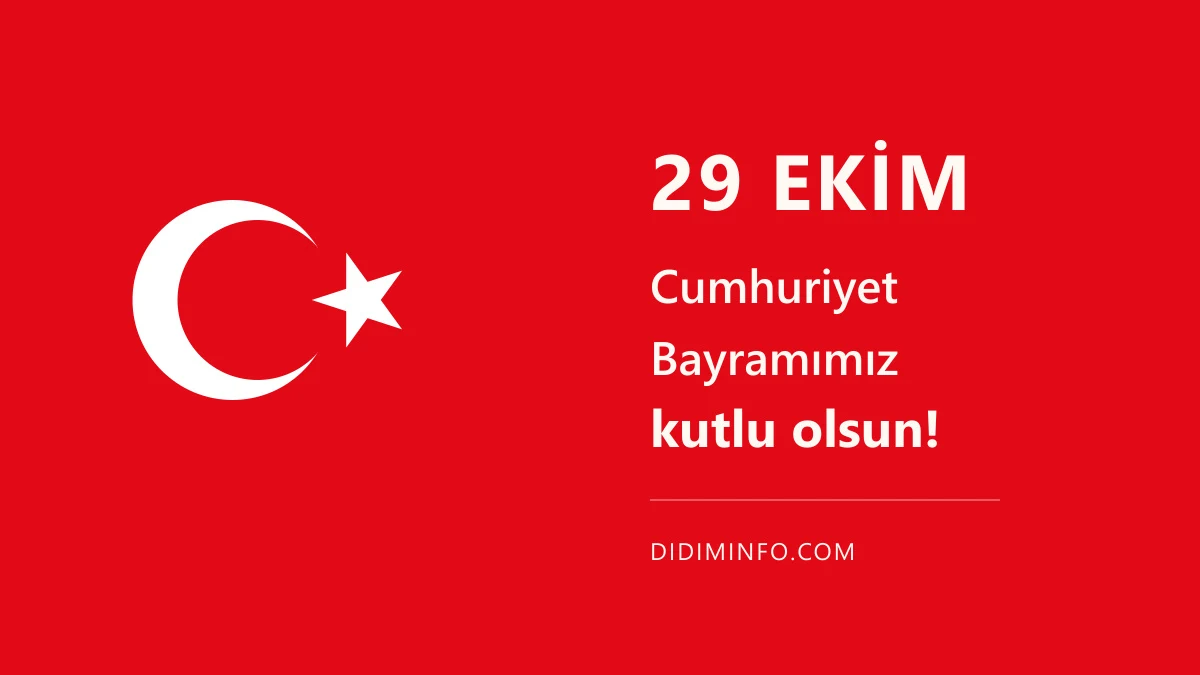 29 Ekim Cumhuriyet Bayramımız kutlu olsun!