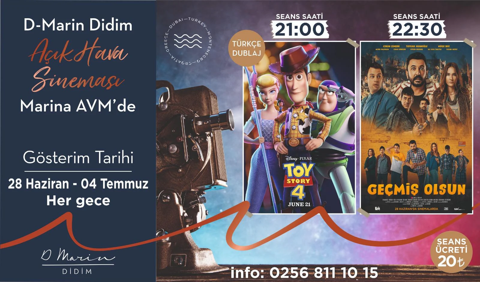 Didim D-marin Açık Hava Sinemasında Bu Hafta