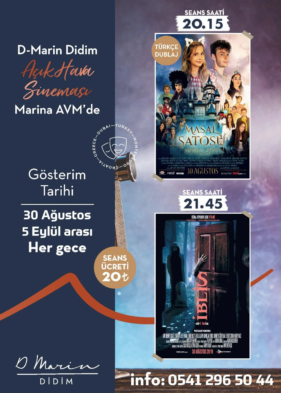 Didim D-marin Açık Hava Sinemasında Bu Hafta