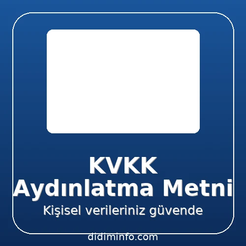 KVKK Aydınlatma Metni